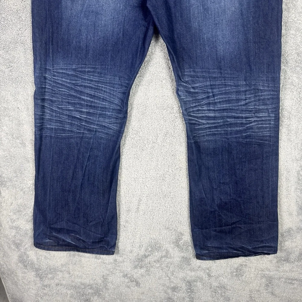 Helix Jeans Mens 38x30 Bootcut Embroidered Flames Cross Y2K Grunge Baggy